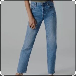 Denim Forum Patti Mid Rise Straight Jeans
